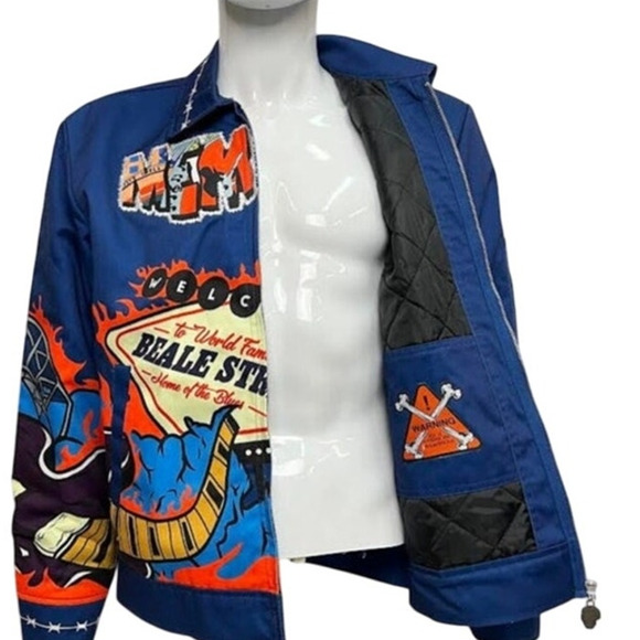 BRAND X Memphis Varsity Jacket XL | Raise Hell Break Rules Graphic Streetwear - Picture 3 of 9
